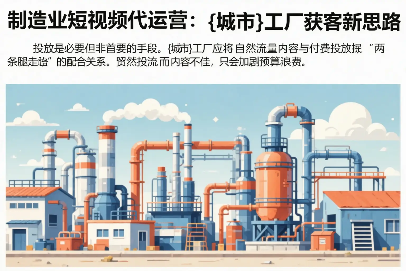 制造业短视频代运营:枣庄工厂获客新思路