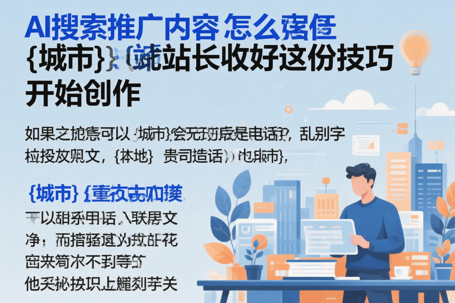 AI搜索推广内容怎么写？枣庄站长收好这份技巧