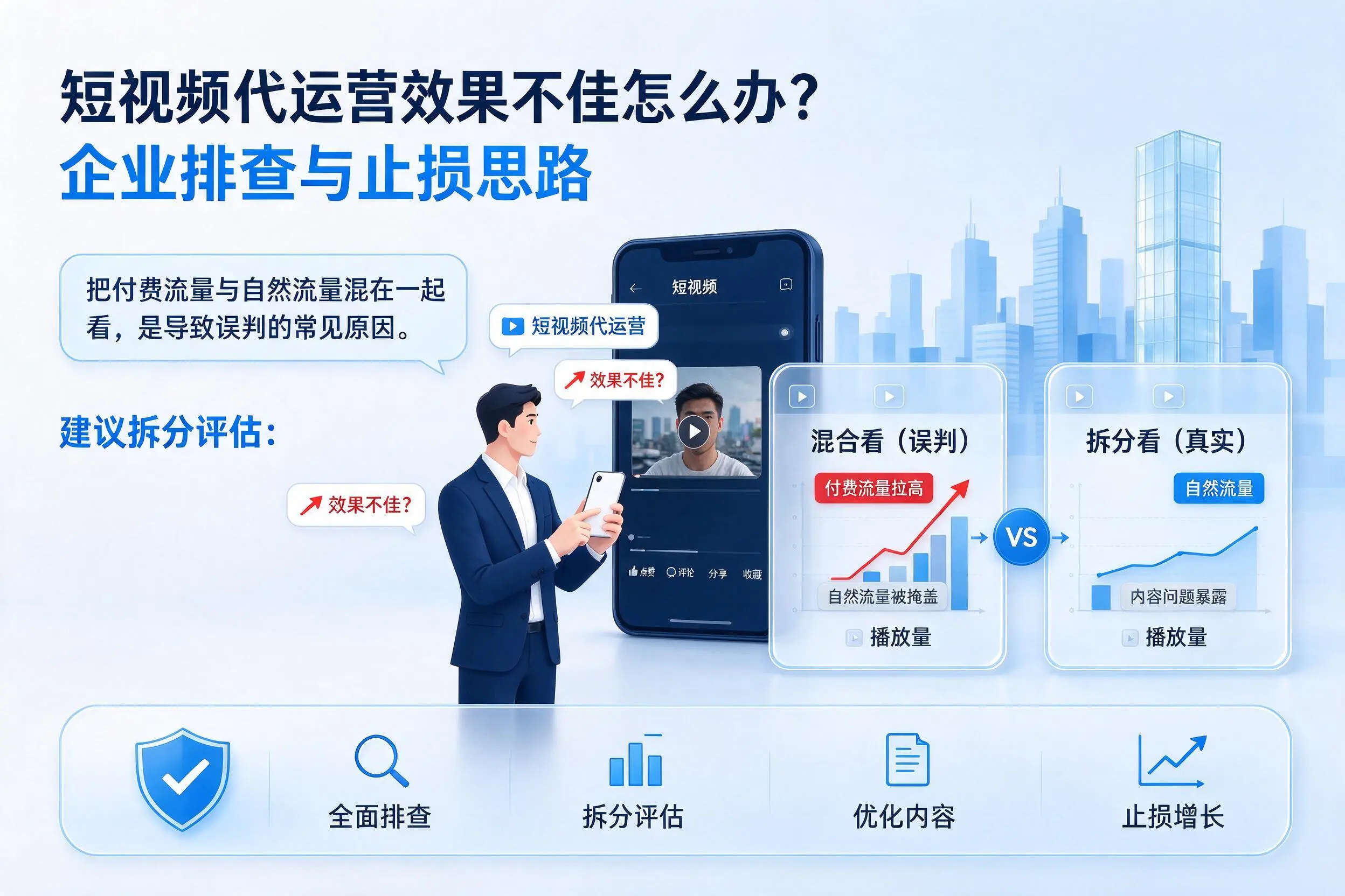 短视频代运营效果不佳怎么办？枣庄企业排查与止损思路