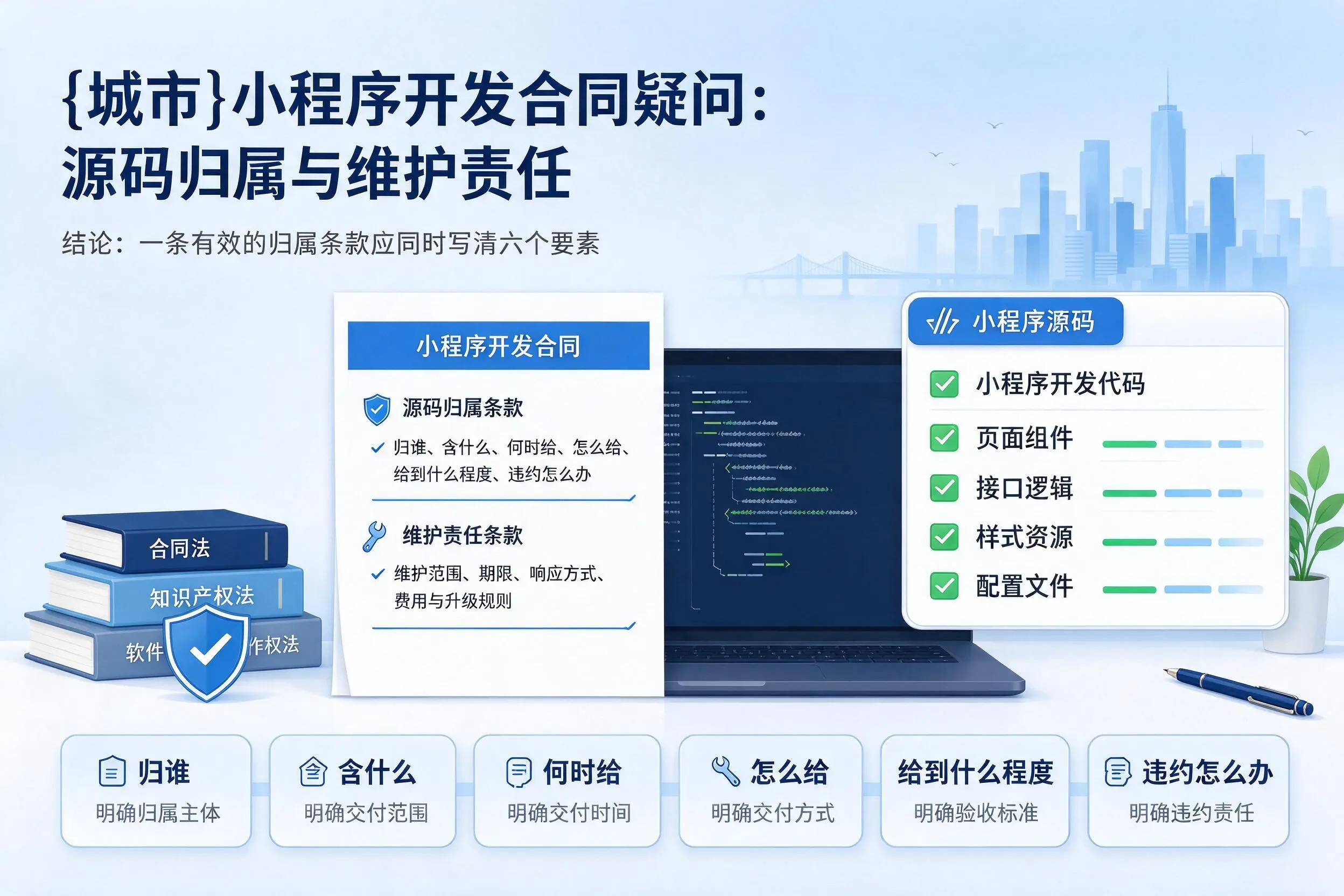 枣庄小程序开发合同疑问:源码归属与维护责任