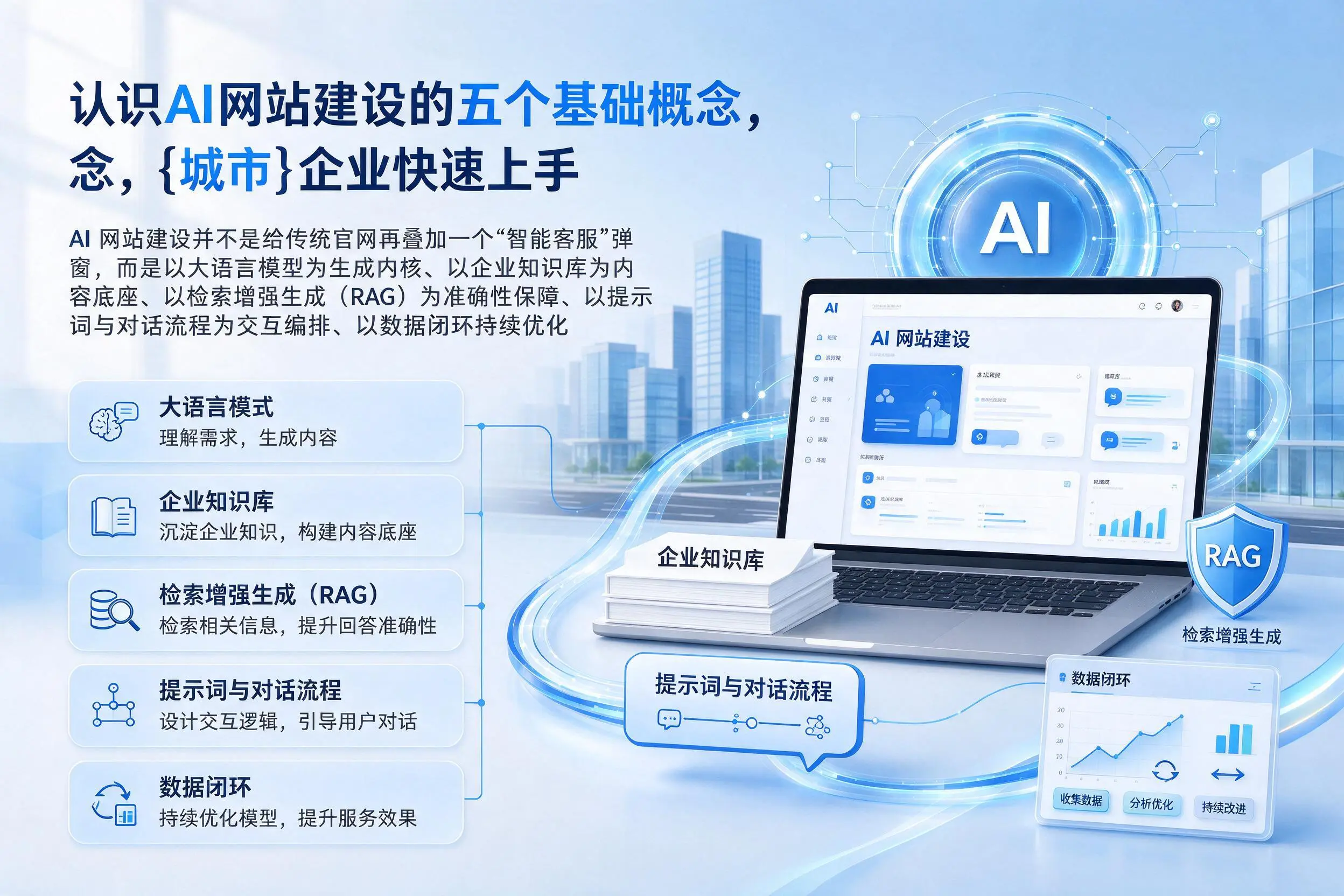 认识AI网站建设的五个基础概念，枣庄企业快速上手