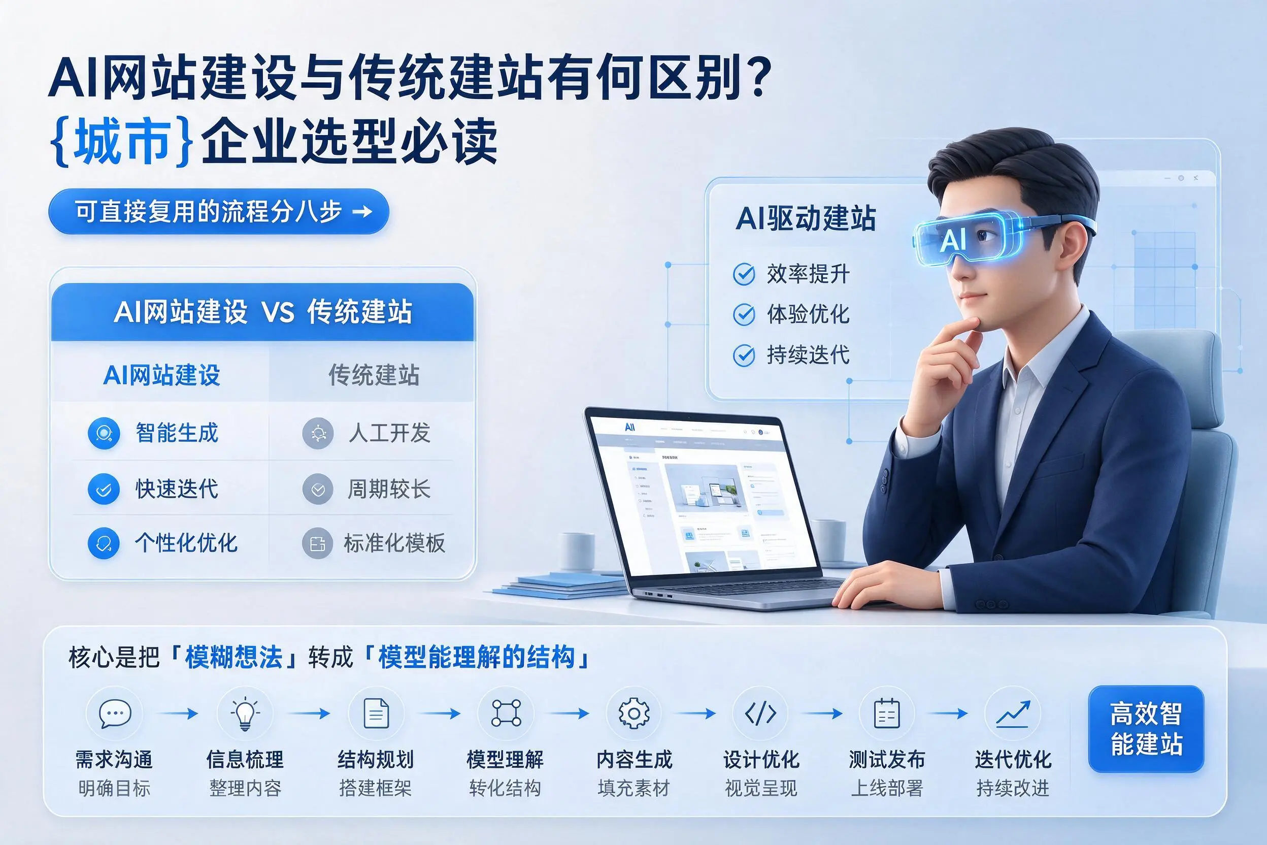 AI网站建设与传统建站有何区别？枣庄企业选型必读