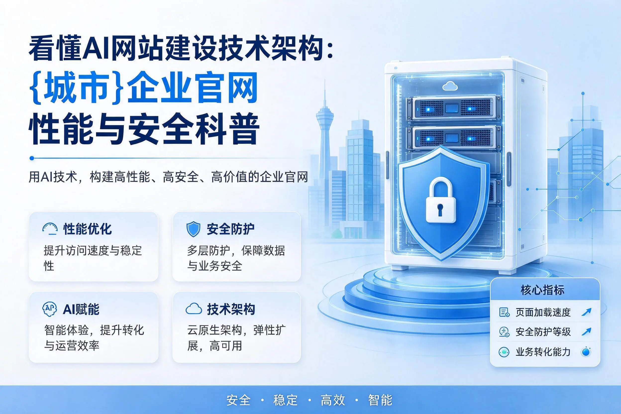 看懂AI网站建设技术架构：枣庄企业官网性能与安全科普